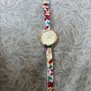 BoumFloral Women's Watch with Gold Trim